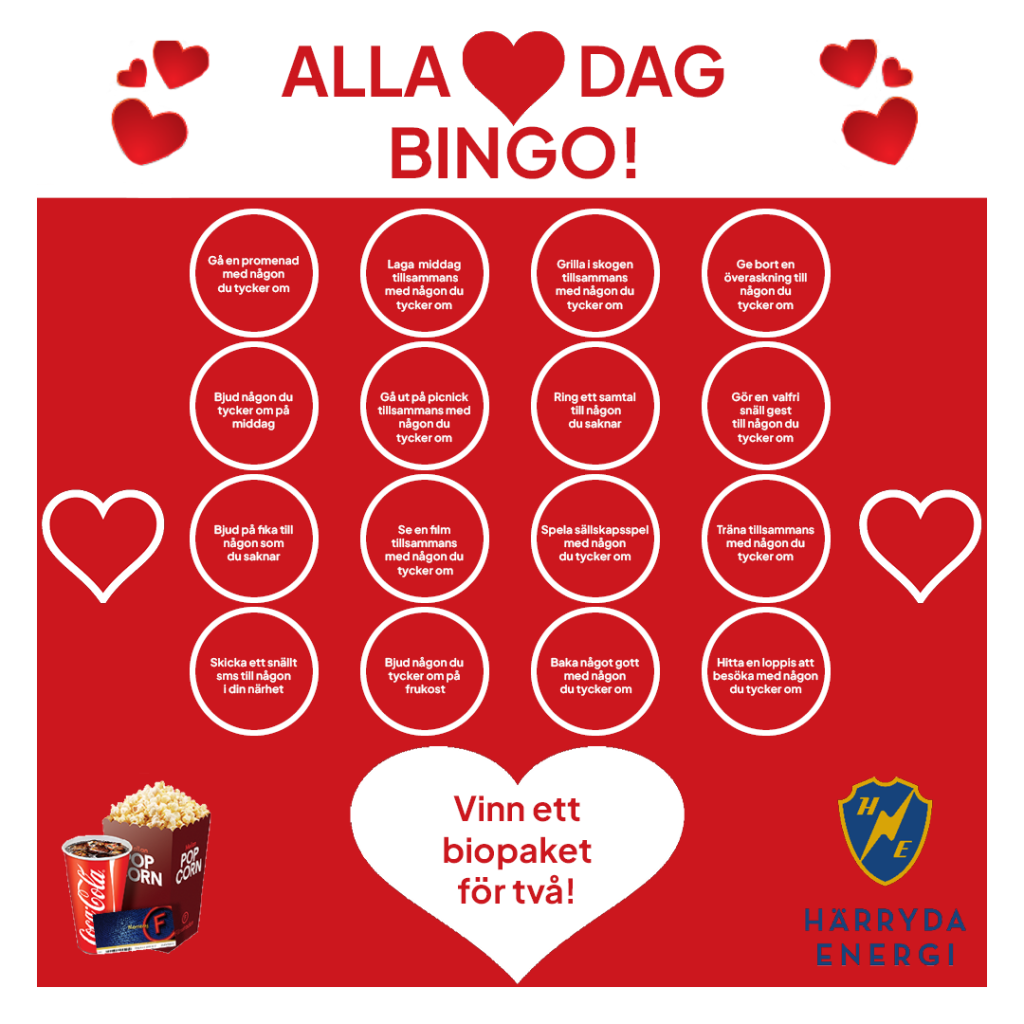 Delta i vårt Alla hjärtans dag bingo!