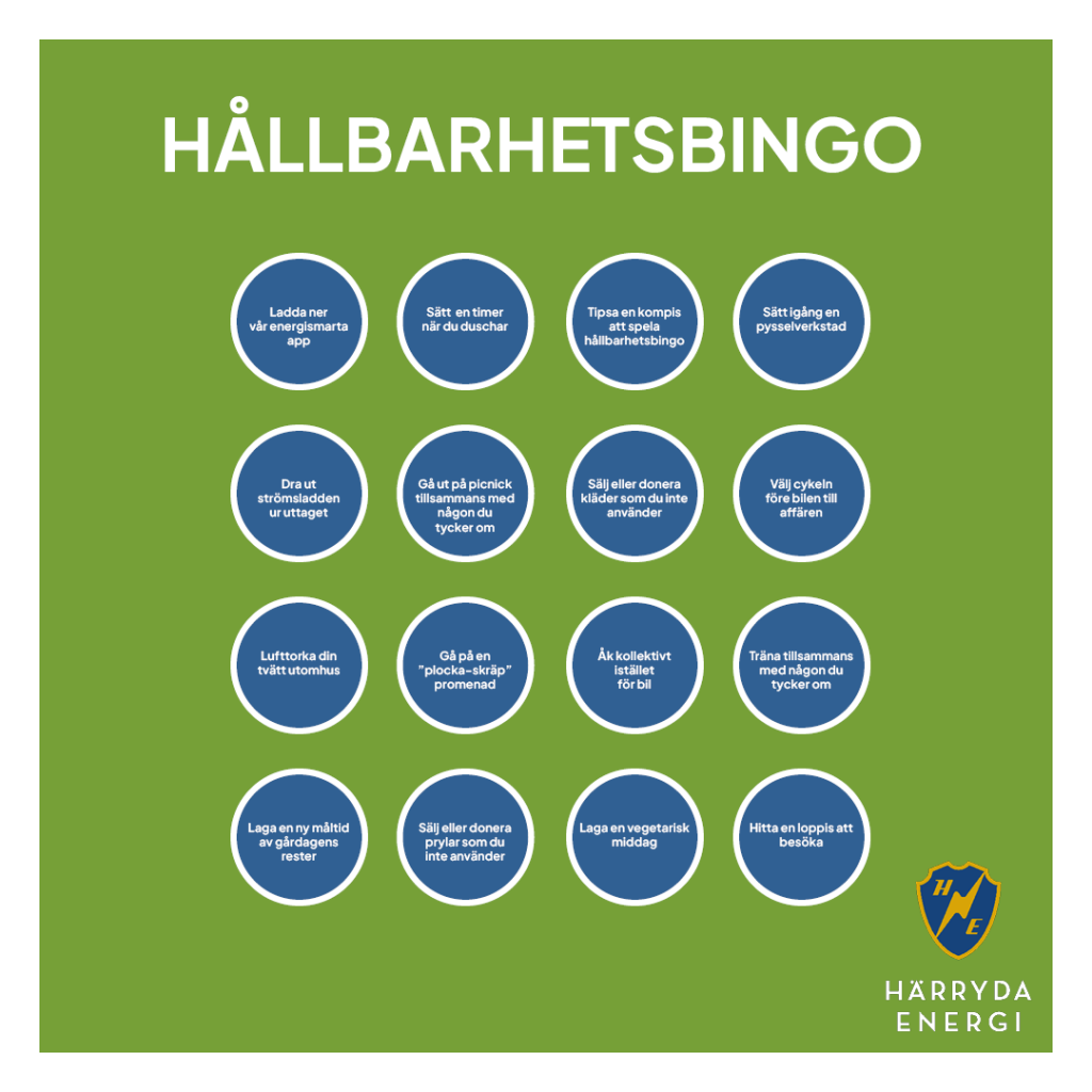 Spela vårt hållbarhetsbingo och vinn ett sommarpaket från oss!