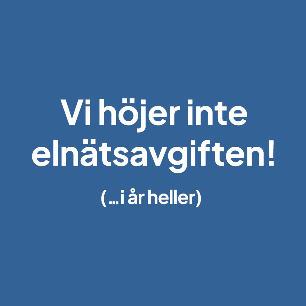 Stabilt elnät, stabil kostnad – Härryda Energi höjer inte elnätsavgiften